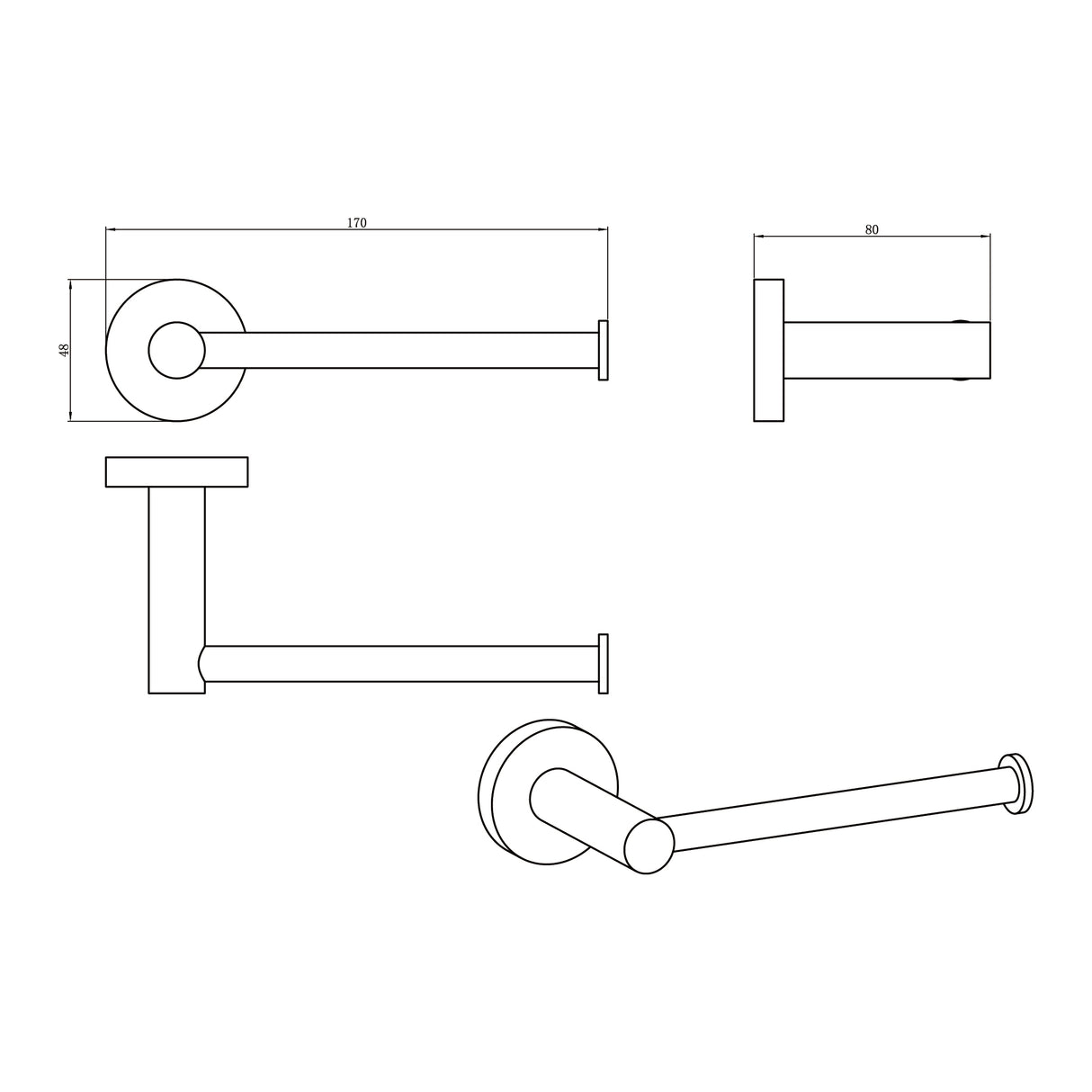 Toilet Roll Holder Chrome