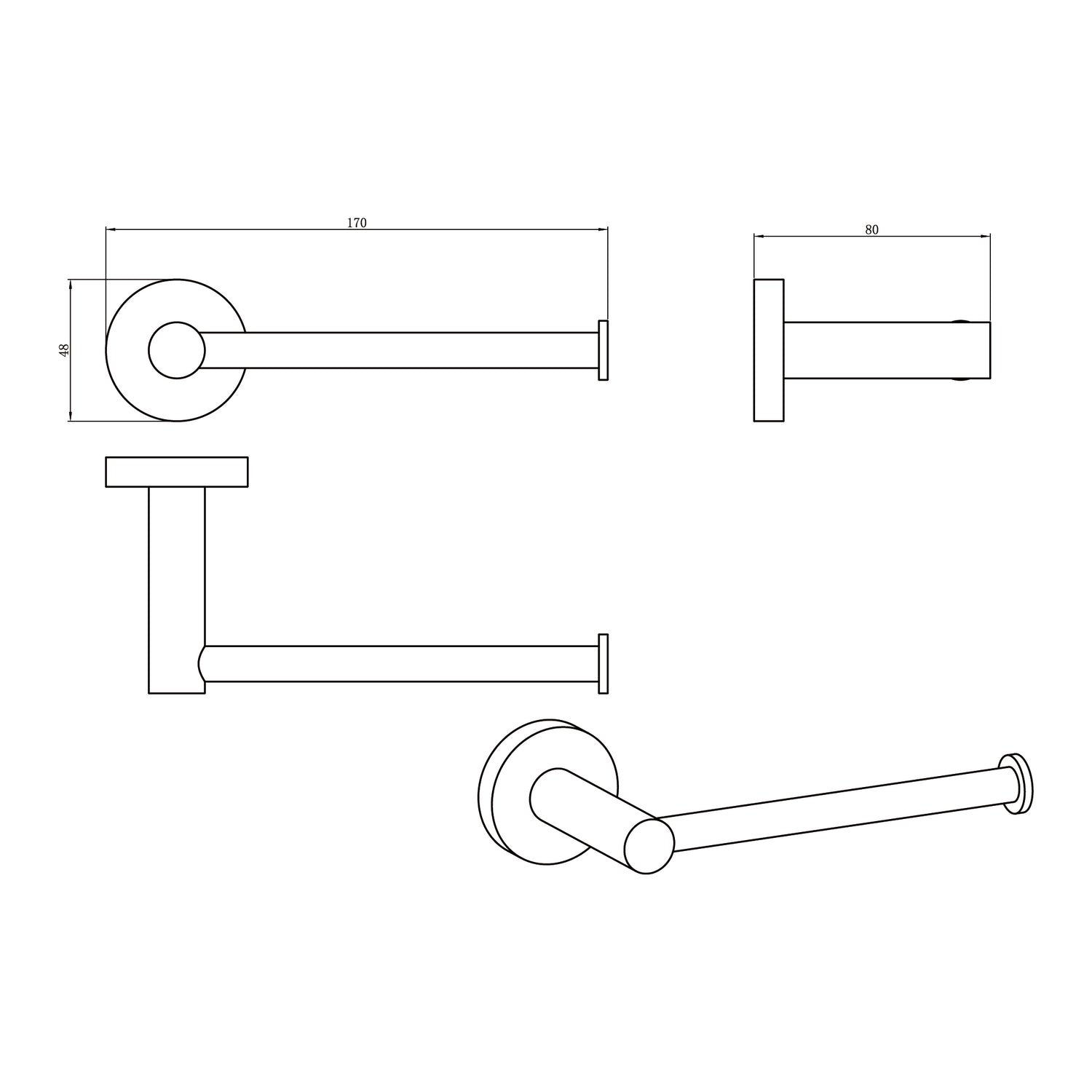 Toilet Roll Holder Chrome