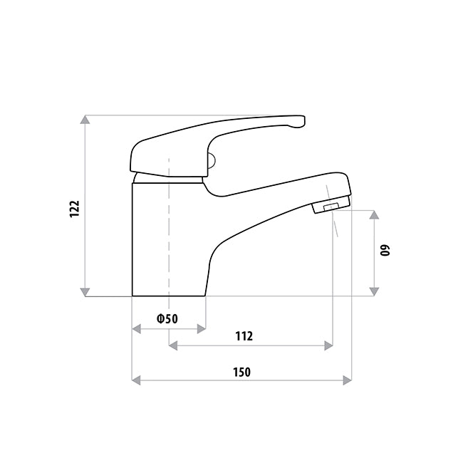 TRADE Basin Mixer With Kwik Fit Chrome