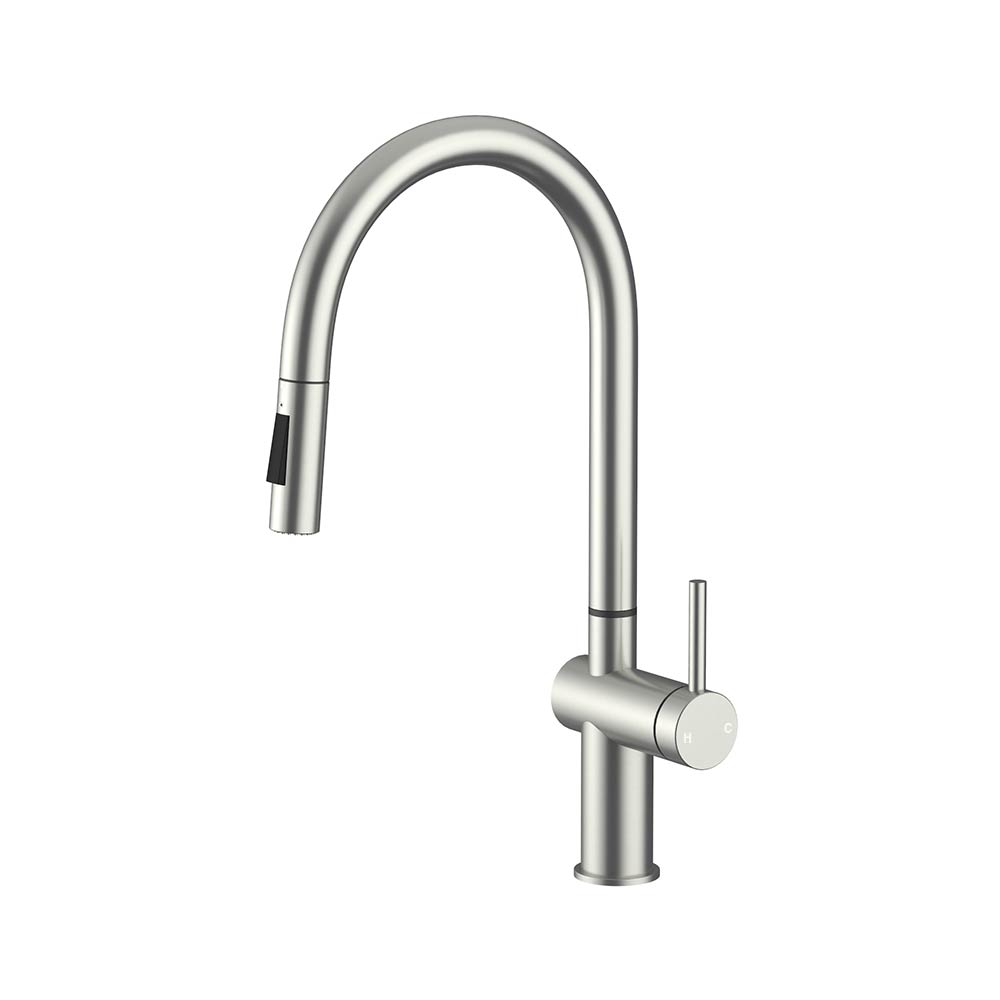 Pull Out Sink Mixer Brushed Stainless Steel