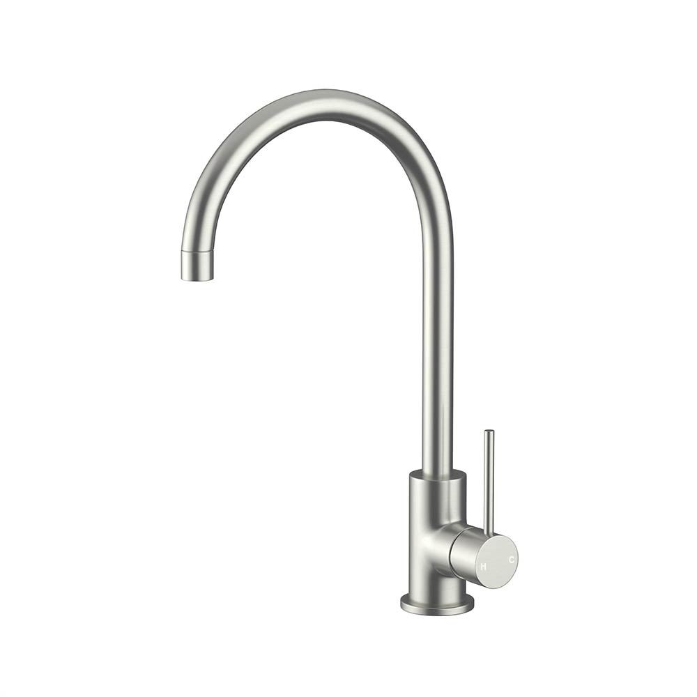Progo Sink Mixer Brushed Stainless Steel