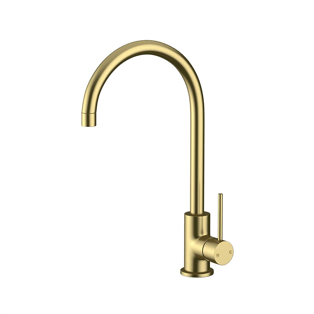 Progo Sink Mixer Brushed Gold
