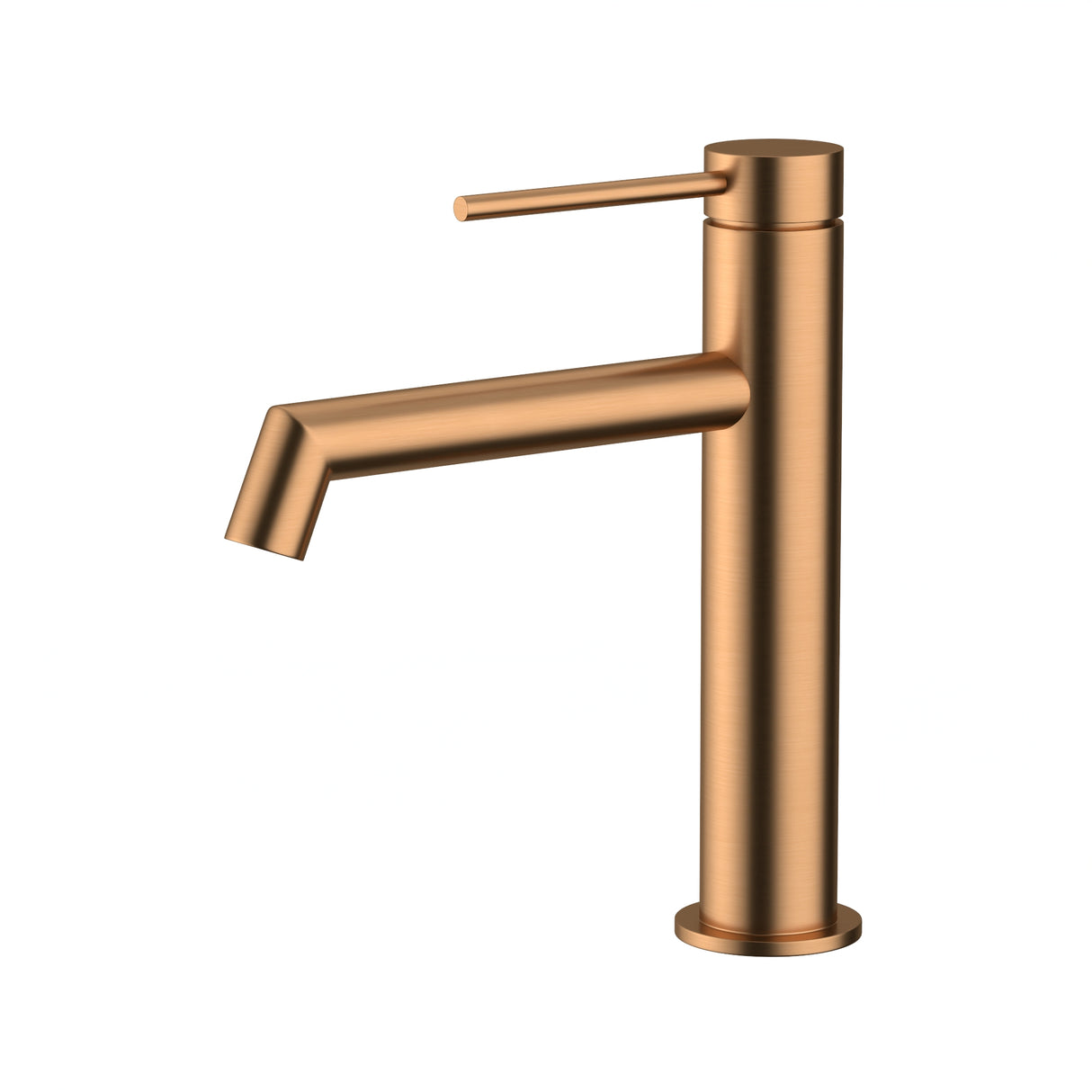 Right Angle Basin Mixer Brushed Copper