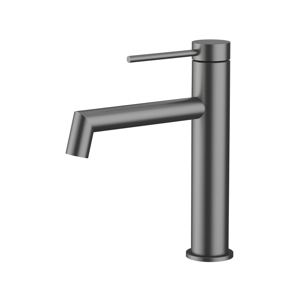 Right Angle Basin Mixer Gun Metal
