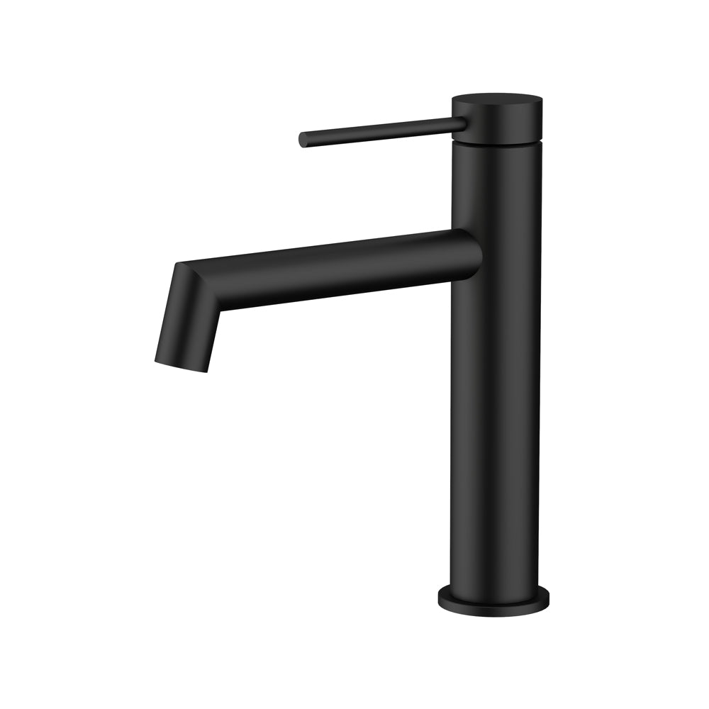 Right Angle Basin Mixer Matt Black