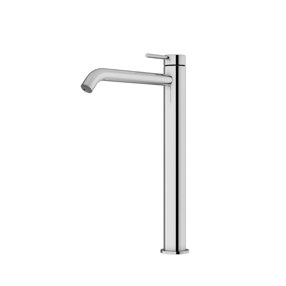 Curved High Rise Basin Mixer Chrome