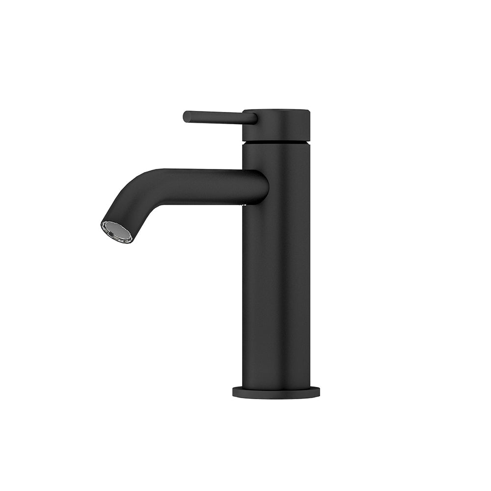 Curved Basin Mixer Matt Black