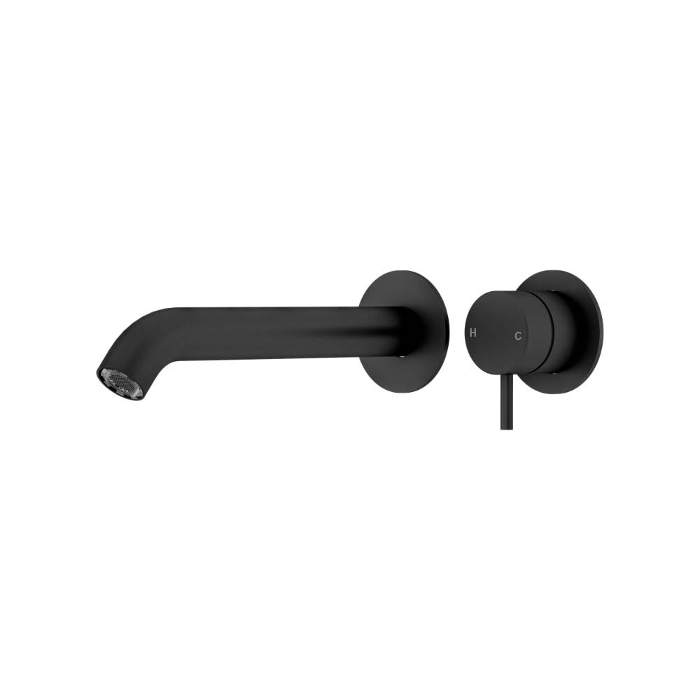 Wall Mounted Basin/Bath Mixer Matt Black