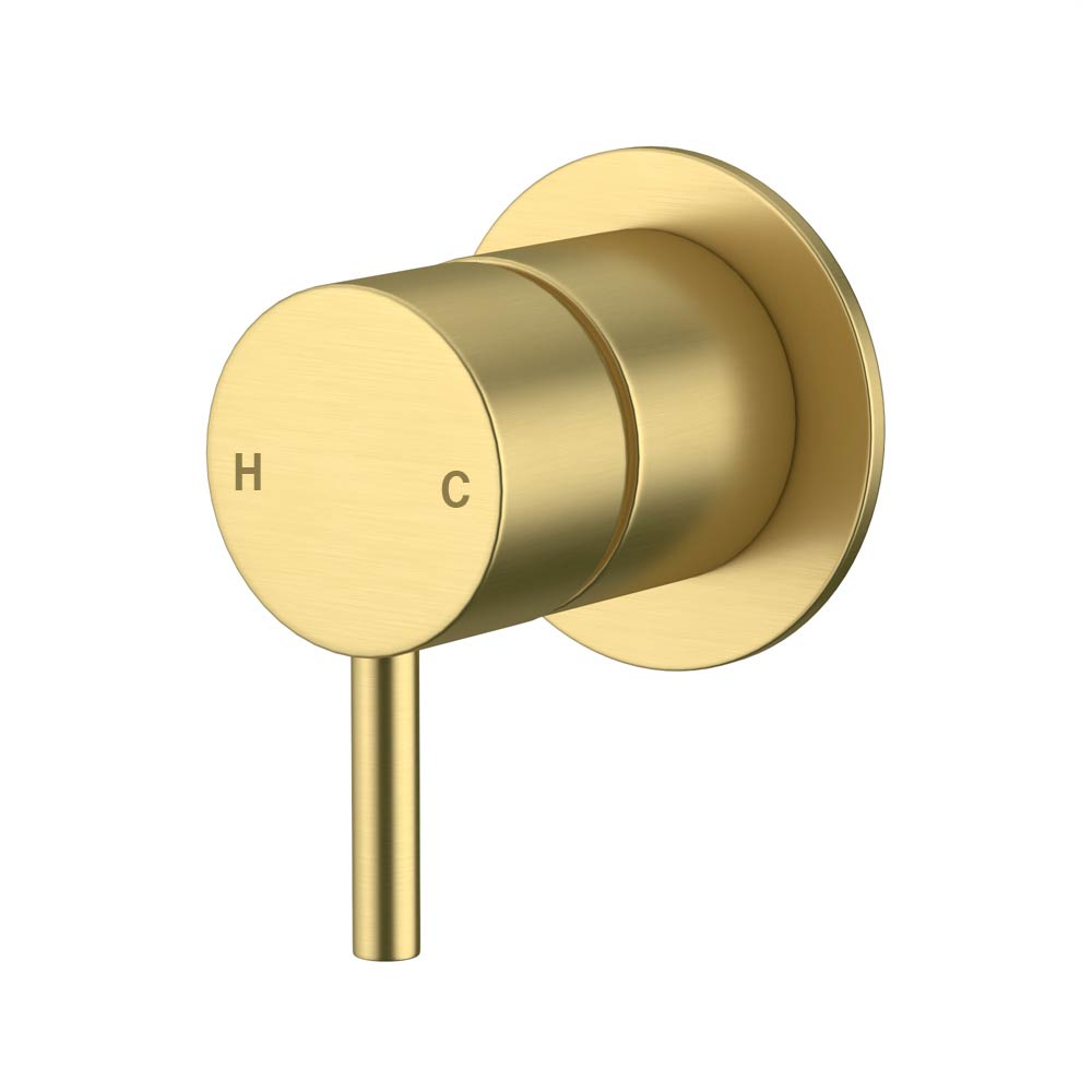 Wall Mixer 60mm Cover Plate Brushed Gold
