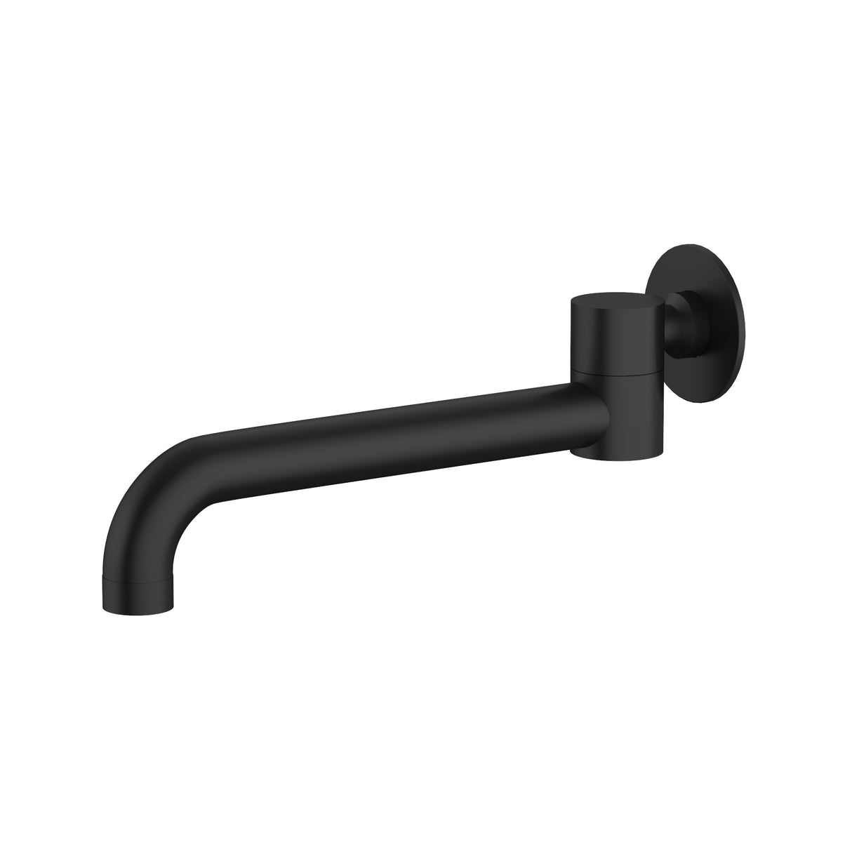Swivel Bath Spout Matt Black