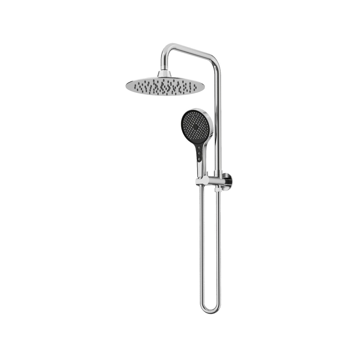 250mm Head & 5F H/S Twin Shower - 3 Packs Chrome