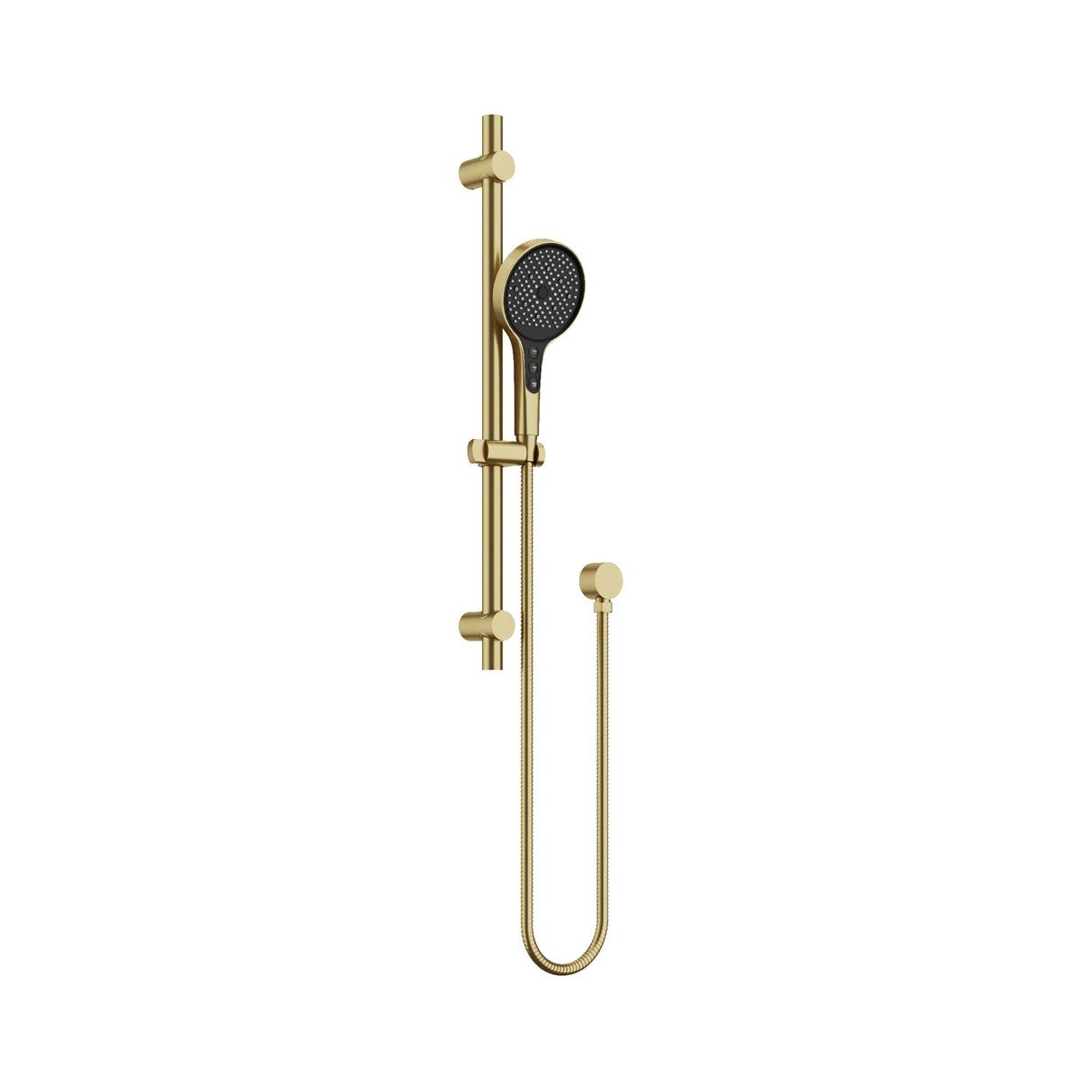 Hand Shower On Rail -2 Packs Brushed Gold