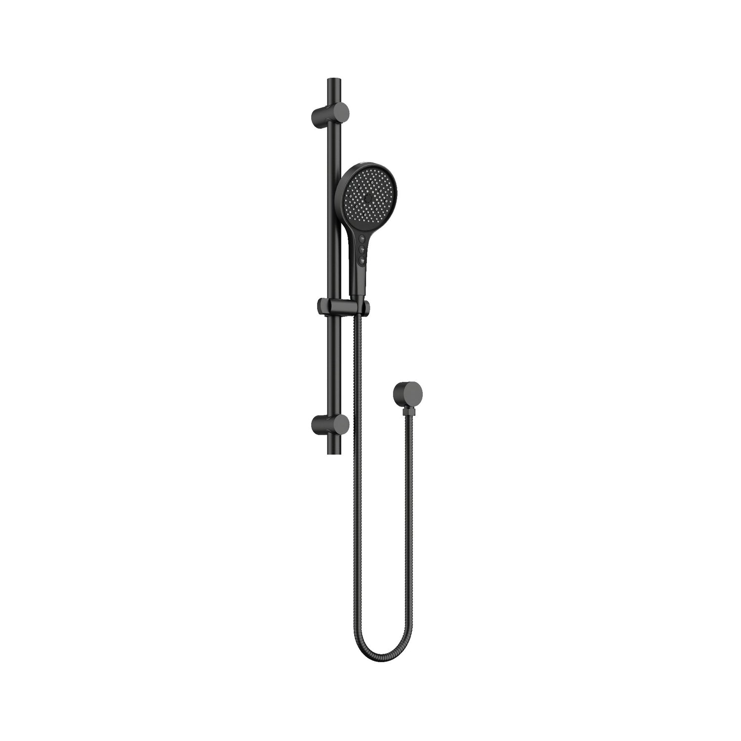 Hand Shower On Rail -2 Packs Matt Black