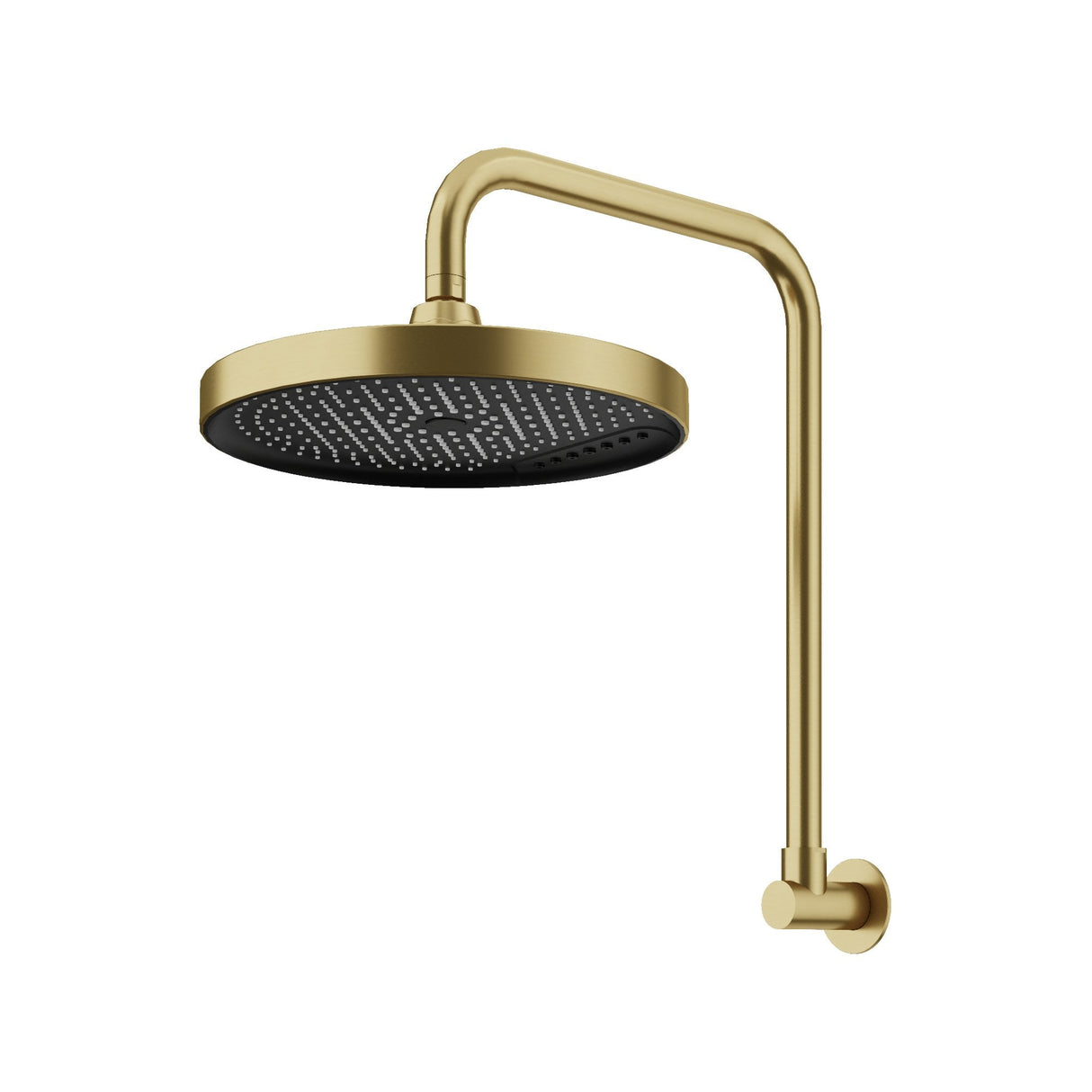 Gooseneck Shower Arm & Head - 2 Pack Brushed Gold