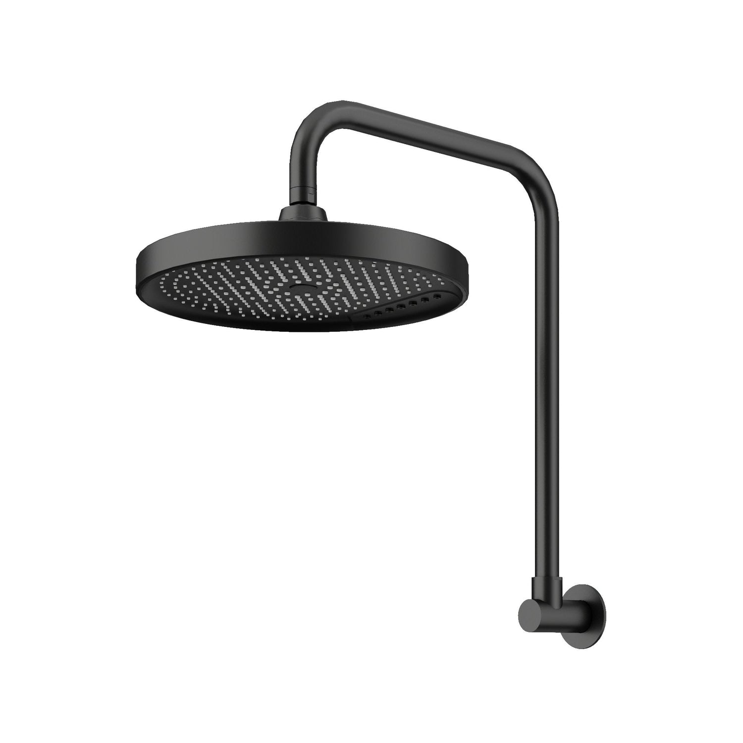 Gooseneck Shower Arm & Head - 2 Pack Matt Black