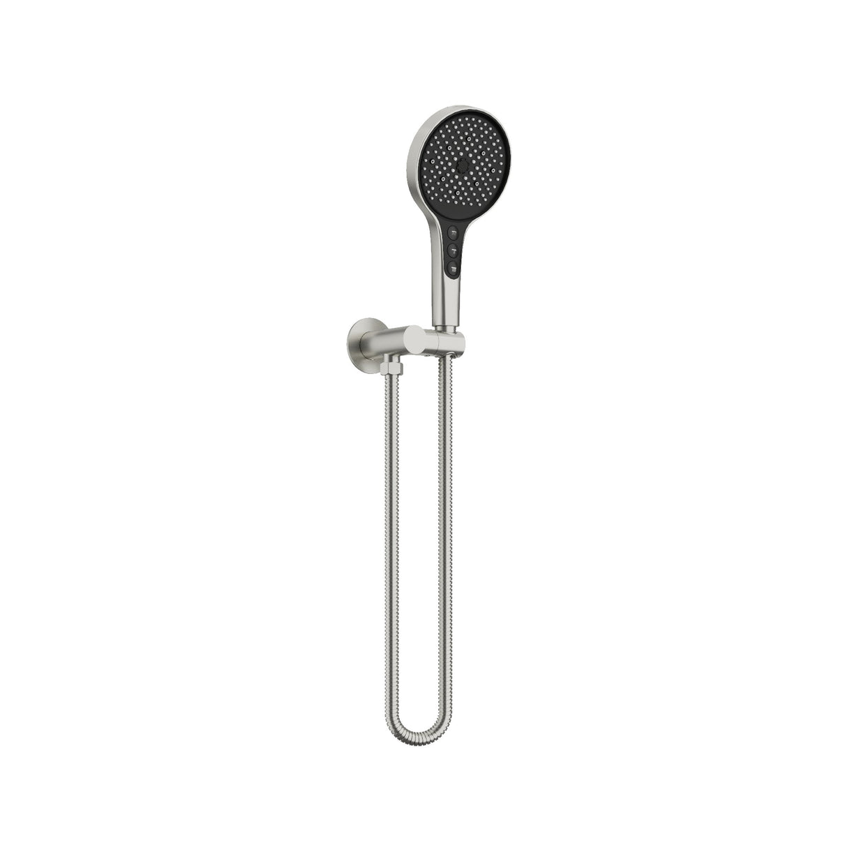 Wall Shower Brancket kits & 5F Hand Shower - 2 Pack Brushed Stainless Steel
