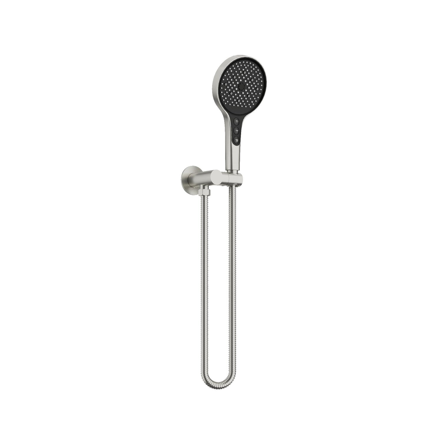 Wall Shower Brancket kits & 5F Hand Shower - 2 Pack Brushed Stainless Steel