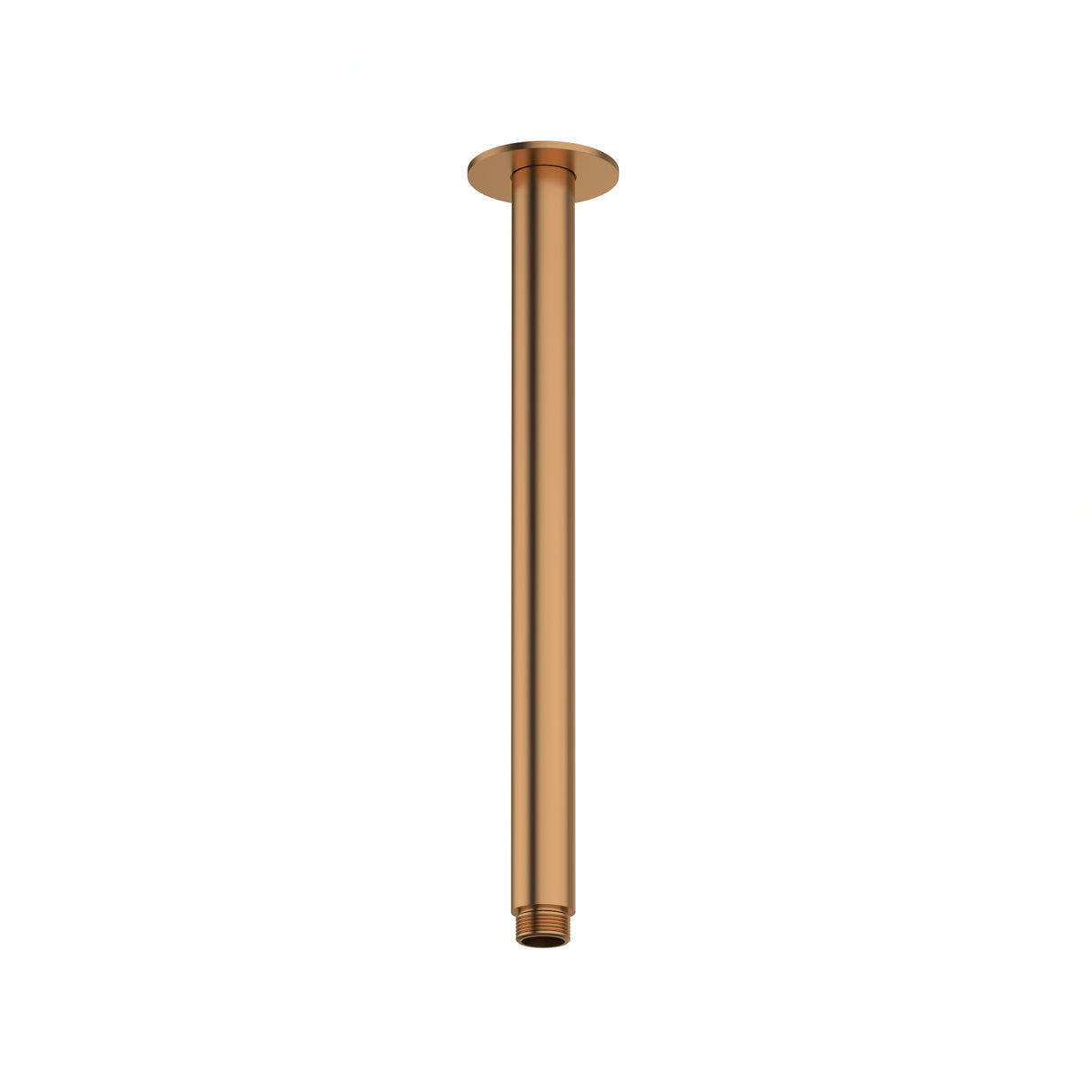 300mm Ceiling Shower Arm Brushed Copper