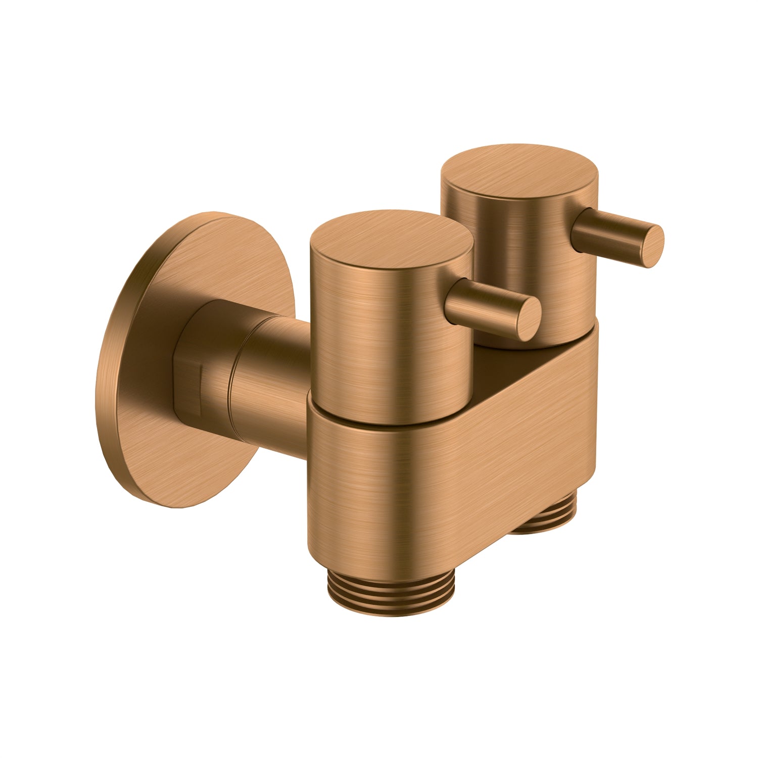 DN15 Dual Cistern Tap Brushed Copper