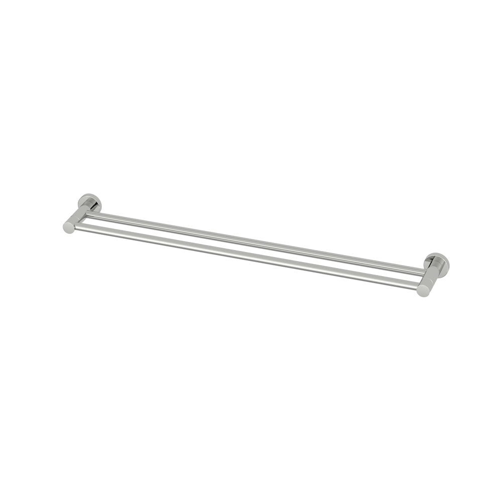 800mm Double Towel Rail Brushed Stainless Steel