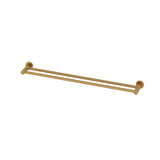 800mm Double Towel Rail Brushed Copper