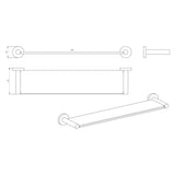 Shower Shelf Matte Black