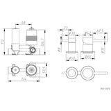 Diverter Mixer Brushed Copper