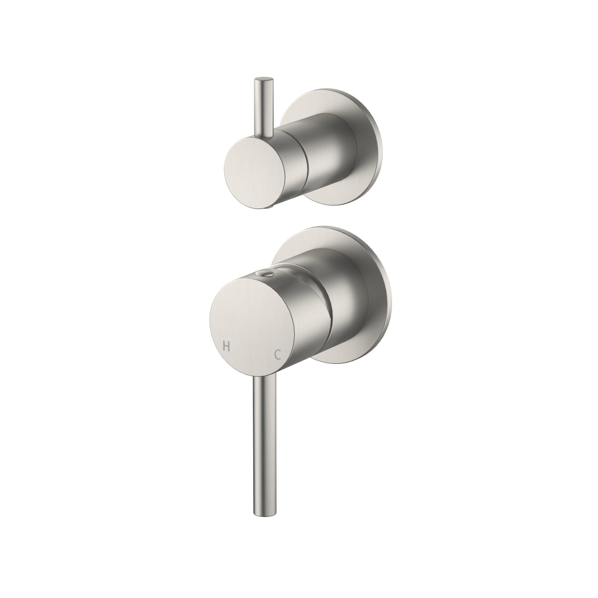 Diverter Mixer Brushed Stainless Steel