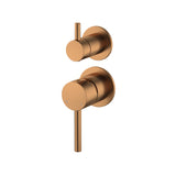 Diverter Mixer Brushed Copper