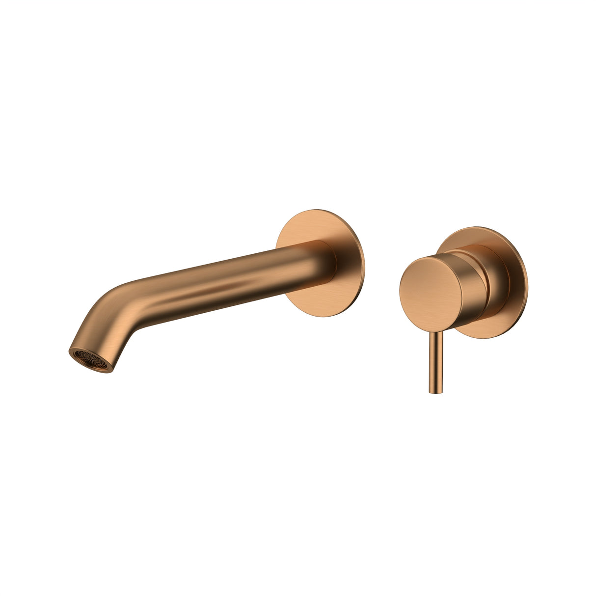 Wall Mounted Basin/Bath Mixer Brushed Copper