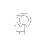 Wall Mixer 110mm Cover Plate Brushed Staineless Steel