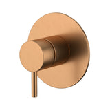 Wall Mixer 110mm Cover Plate Brushed Copper
