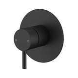 Wall Mixer 110mm Cover Plate Matt Black