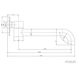 Swivel Bath Spout Brushed Copper