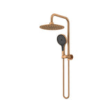 250mm Head & 5F H/S Twin Shower - 3 Packs Brushed Copper