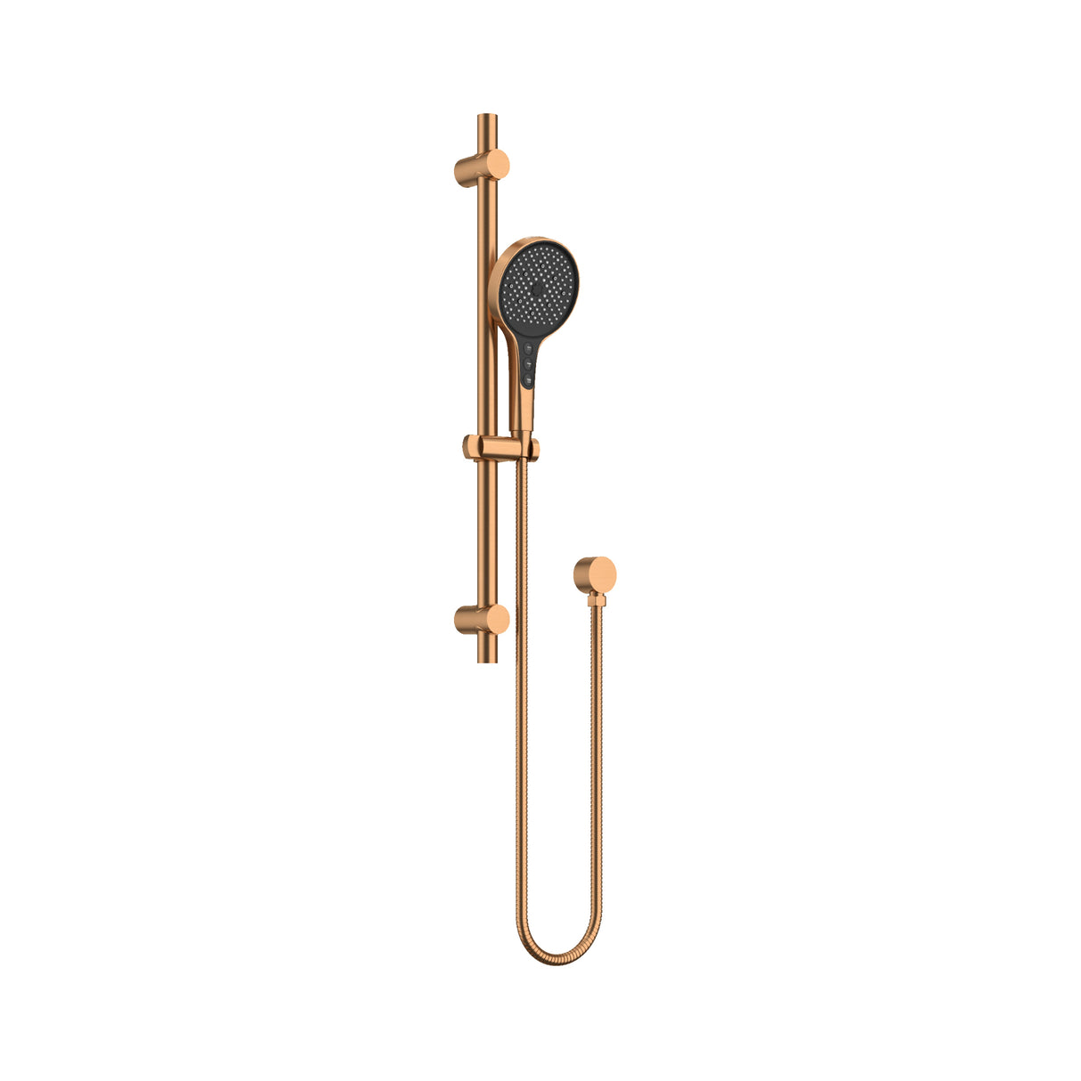 Hand Shower On Rail -2 Packs Brushed Copper