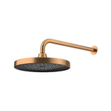 Curved Shower Arm & Head - 2 Packs Brushed Copper