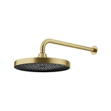 Curved Shower Arm & Head - 2 Packs Brushed Gold