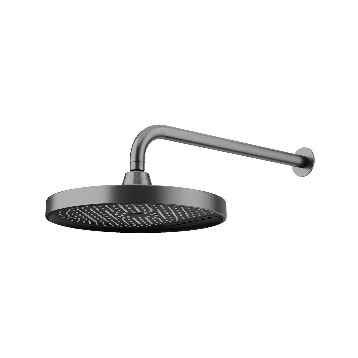 Curved Shower Arm & Head - 2 Packs Gun Metal