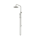 Twin Shower On Rail - 3 Packs Brushed Stainless Steel