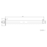 300mm Ceiling Shower Arm Chrome