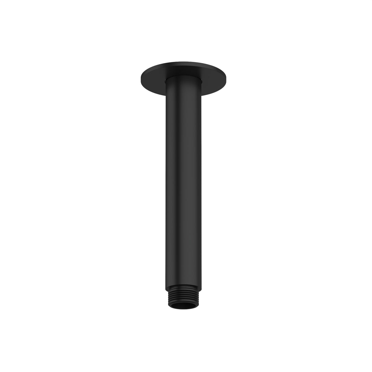 150mm Ceiling Shower Arm Matt Black