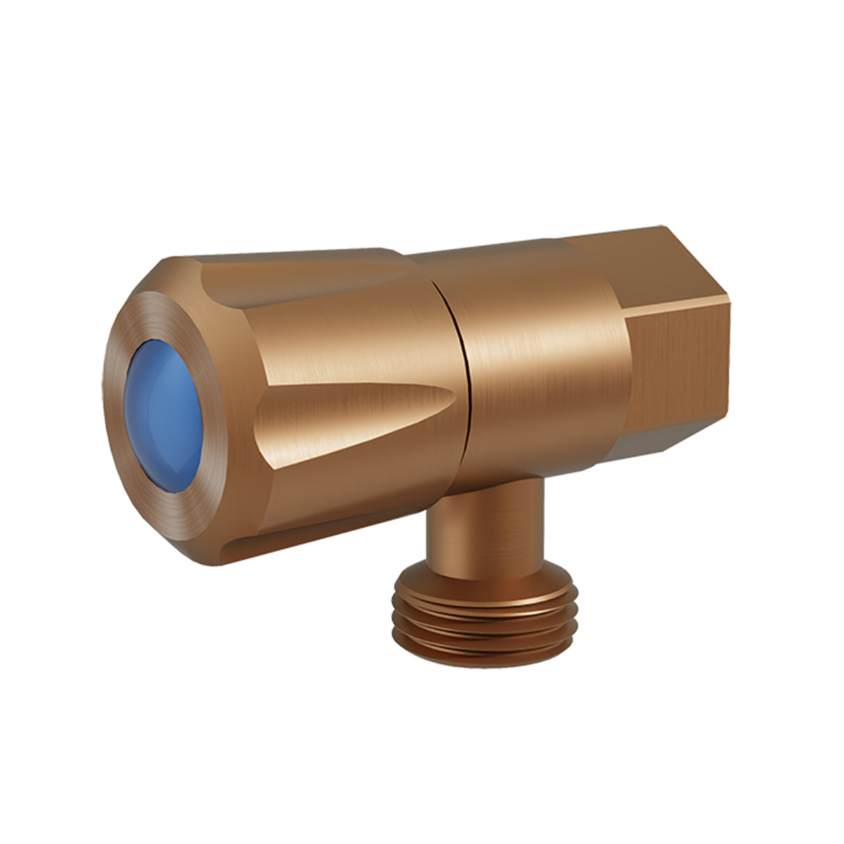 DN15 Mini 1/4 Turn C/D Cistern Tap Brushed Copper