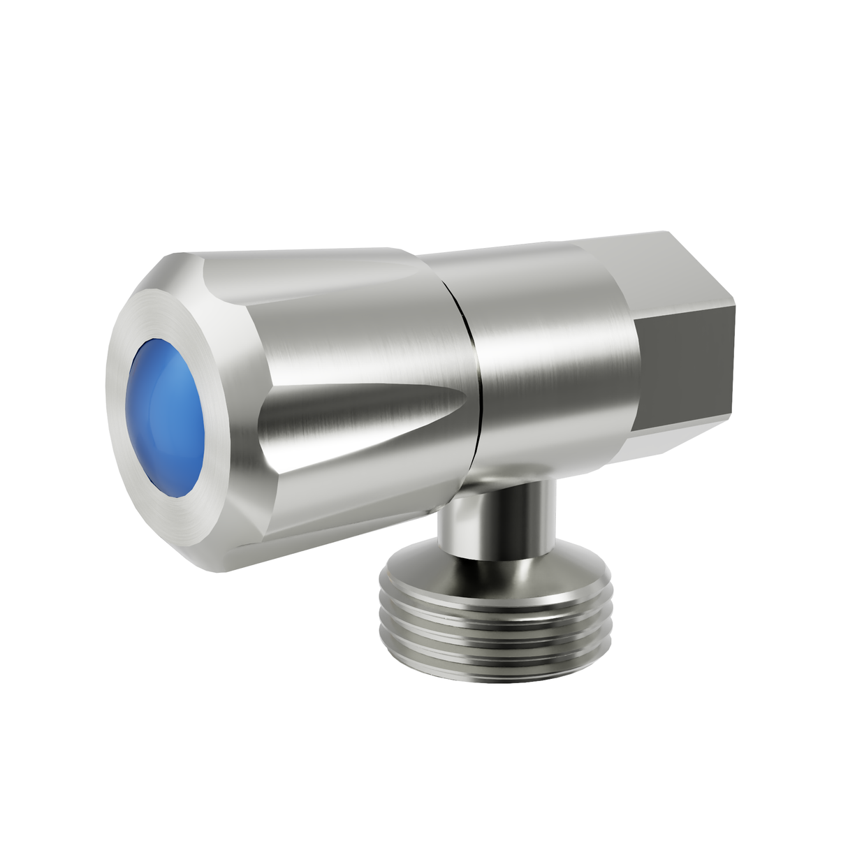 DN15 1/4 Turn C/D Washing Machine Tap Brushed Stainless Steel