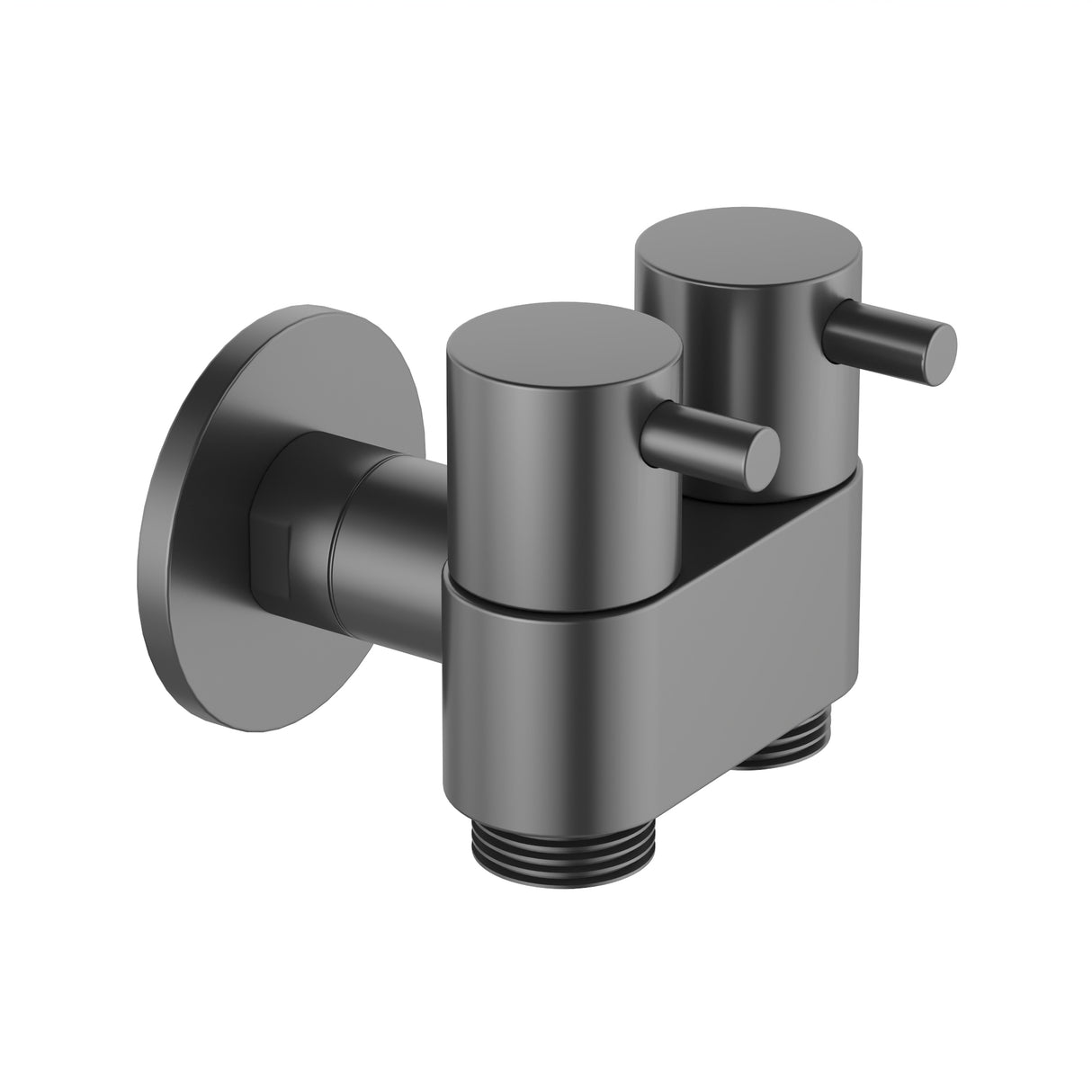 DN15 Dual Cistern Tap Gun Metal