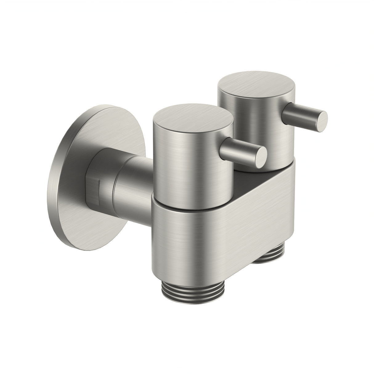 DN15 Dual Cistern Tap Brushed Stainless Steel