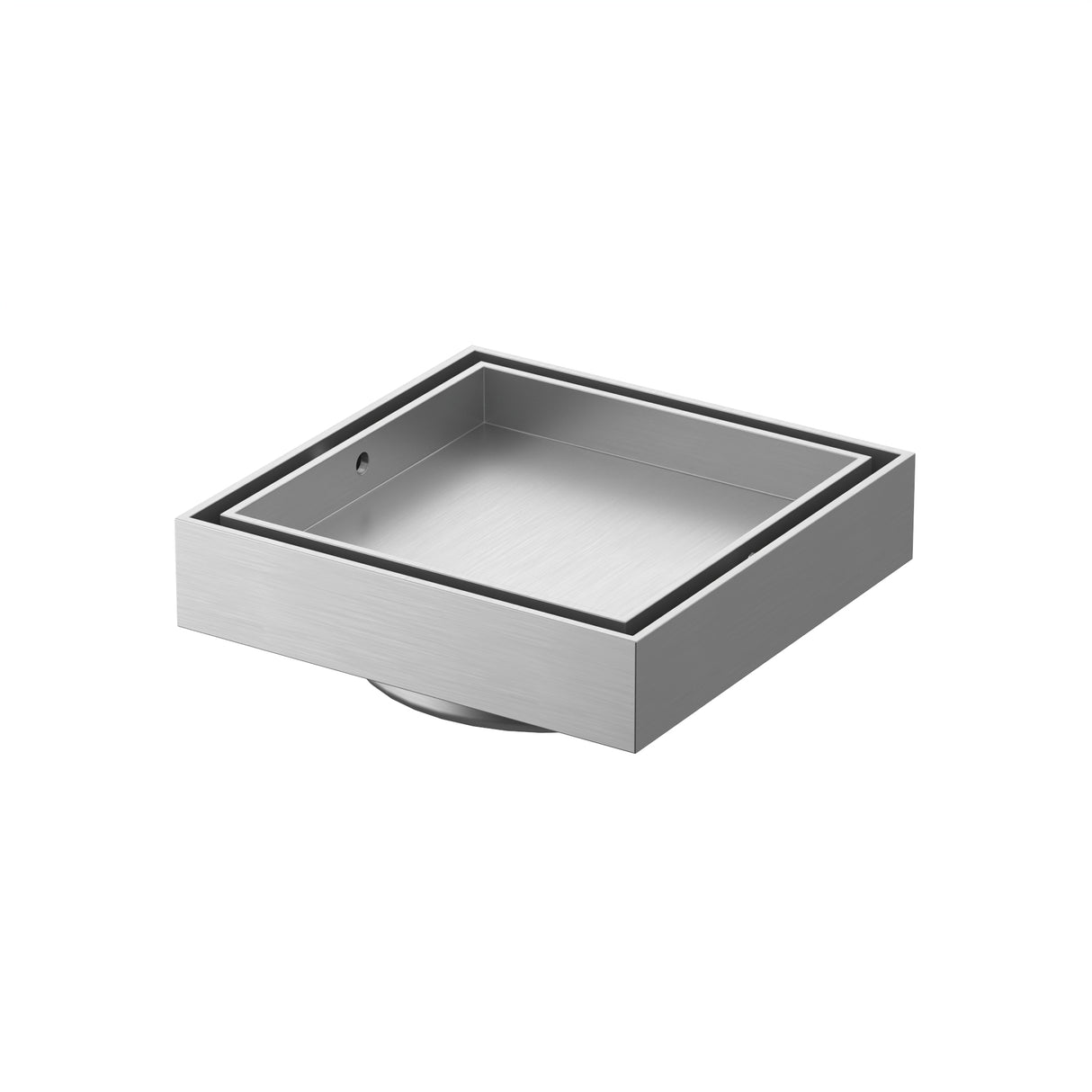 DN100 #316 S/S Tile Insert Grate Brushed Stainless Steel