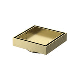 DN100 #316 S/S Tile Insert Grate Brushed Gold