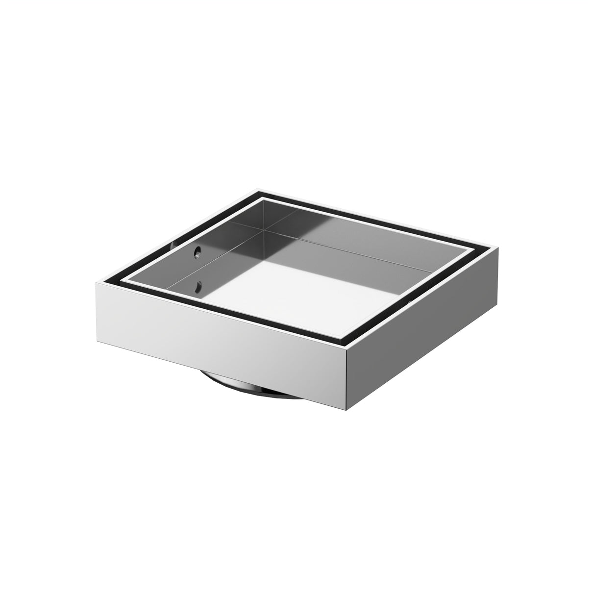 DN100 #316 S/S Tile Insert Grate Chrome