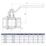 20mm SS304 F&F Ball Valve  Stainless Steel